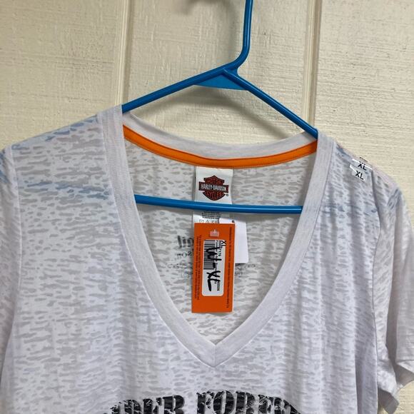New Harley Davidson Tee V Neck Women's XL - Picture 2 of 7